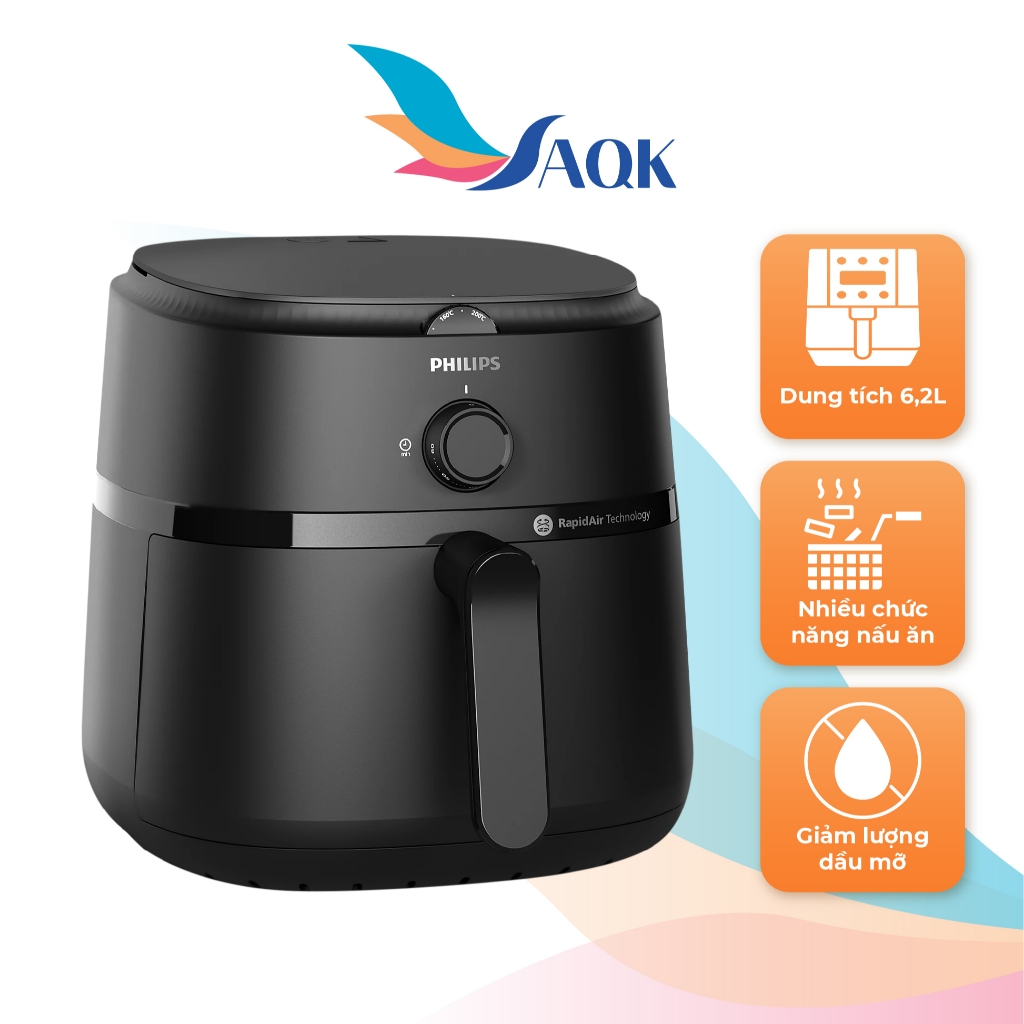 Nồi chiên không dầu Philips 6.2 lít NA130/00 - Hàng chính hãng