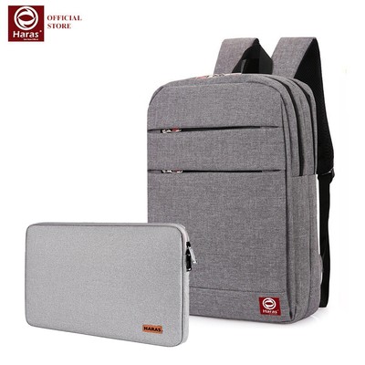 Combo balo laptop thời trang HARAS HR099 Và Túi chống Sốc Laptop HARAS 001