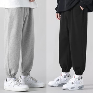  Quần dài nỉ Jogger nam nữ thể thao ống rộng dây rút dáng hàn quốc có túi - Quần nỉ nam ống suông dài mặc đi ngủ ở nhà 