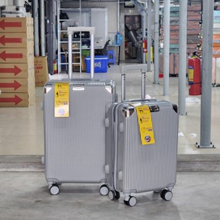 Ảnh thực tế Vai kéo du lịch Góc Inox Chính Hãng Size 20 xách tay, Size 24 - BH Trọn Đời