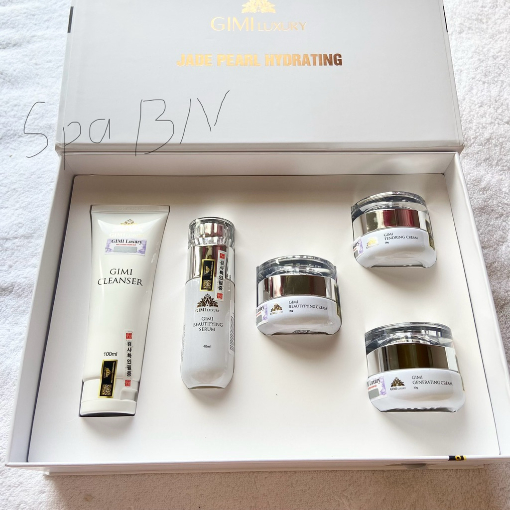 [ Chính hãng] Bộ Mỹ Phẩm Kem Nám,Tàn Nhan GiMi Luxury Hàn Quốc Vỏ Trắng,Tem Đen QR,mờ nám,trắng da