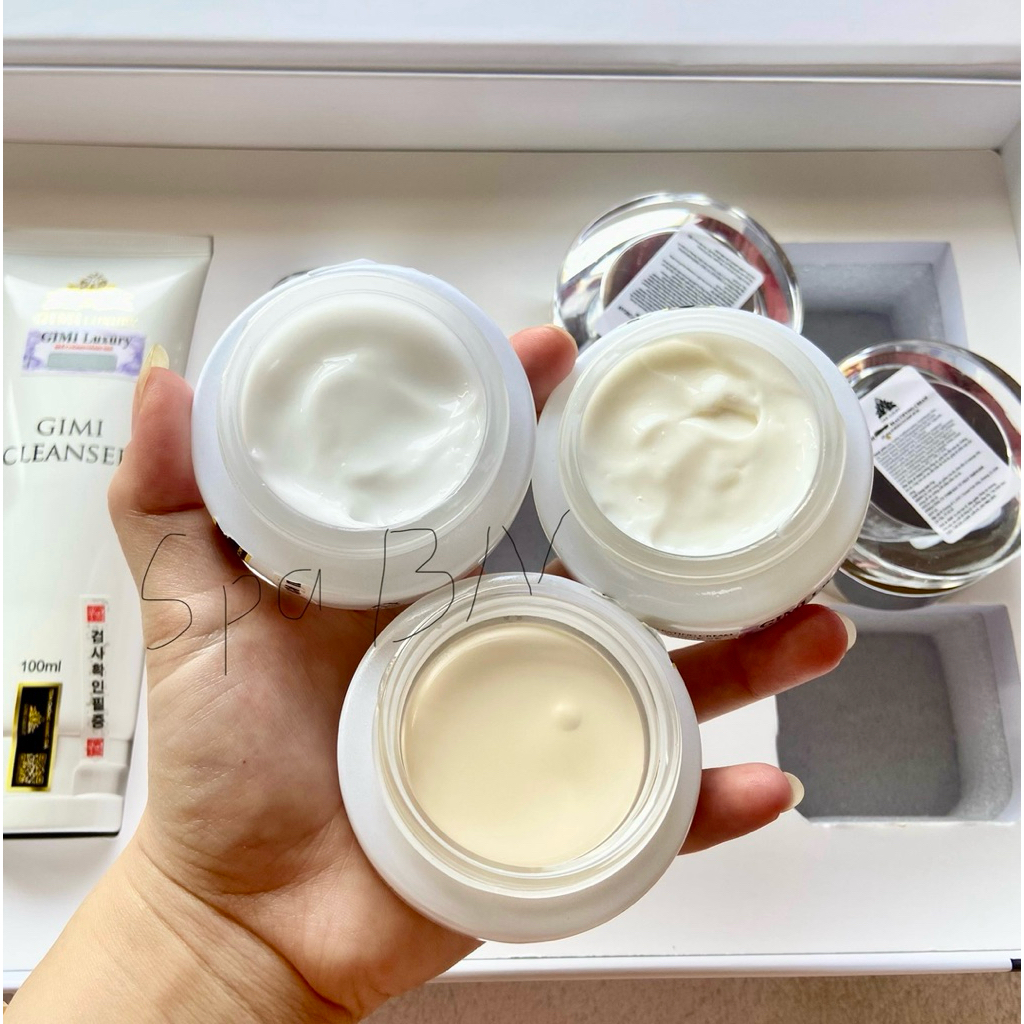 Bộ Gimi Luxury Vip Chính Hãng bản 2025 vỏ trắng mờ nám tàn nhang