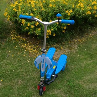 Xe scooter 3 bánh cho bé có bàn đạp đôi chống lật, gấp gọn, tay lái chỉnh cao thấp