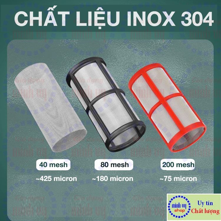Phụ kiện lưới thay thế cho lưới ly lọc thô đầu nguồn nước 40mesh 80 mesh 200mesh