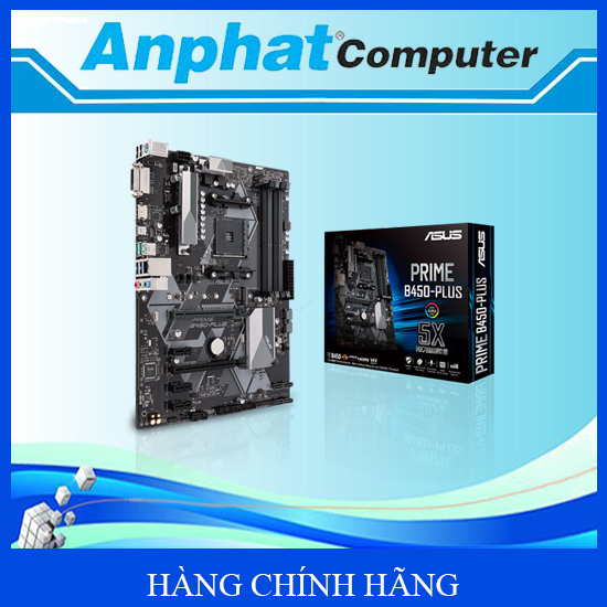 Bo mạch chủ Main ASUS PRIME B450-PLUS Socket AMD AM4 - Hàng Chính Hãng