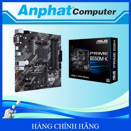 Bo mạch chủ Main ASUS PRIME B550M-K Socket AMD AM4 - Hàng Chính Hãng