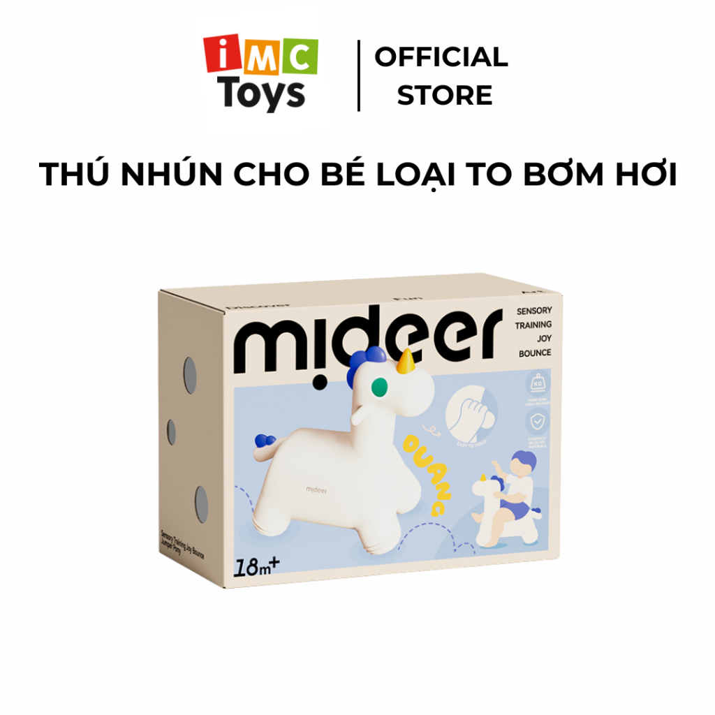 Thú nhún cho bé loại to bơm hơi Mideer Sensory Training Joy Bounce Jumper Pony