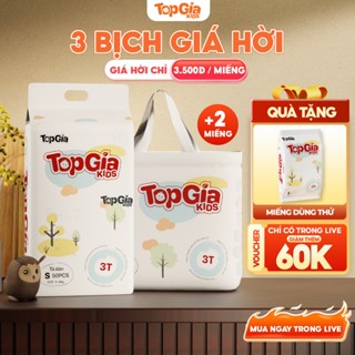 Tả Dán, Bỉm Quần dùng thử TOPGIAKIDS Khô Thoáng Thấm Hút An Toàn Chống Hăm Mẩn Cho Da Bé