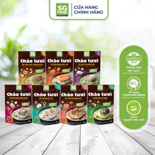  Lốc 7 Cháo Tươi Ăn Liền SG Food mix vị  Tổ Yến Thịt Sườn Cá Lóc Lươn Cá Hồi Hải Sản Tổ Yến Bò  