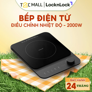 Bếp Điện Từ Locknlock Điều Chỉnh Nhiệt Độ, Hẹn Giờ, Công Suất 2000W Chính Hãng EJI351BLK - T2CMALL