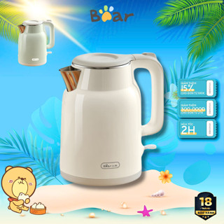 Ấm siêu tốc 1.5L Bear ZDH-P15G8,1500W, Đun nước lõi inox công nghệ làm nóng nhanh, Bảo Hành 18 Tháng