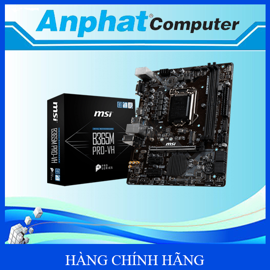 Bo mạch chủ Main MSI B365M Pro-VH/M.2 Socket LGA 1151-V2 Hàng Cty (Fullbox) – Bảo hành 36 tháng