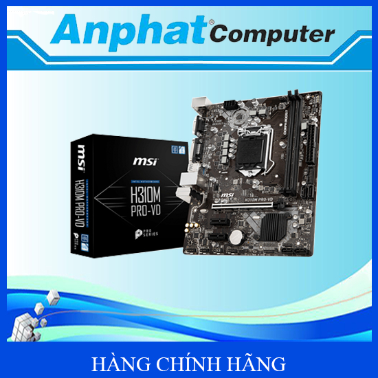 Bo mạch chủ Main MSI H310 Pro-VL/VD Socket LGA 1151-V2 Hàng Cty (Fullbox) – Bảo hành 36 tháng