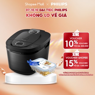 Nồi cơm điện tử Philips HD4814/31 (đen) 1.8 lít - Hàng Chính Hãng