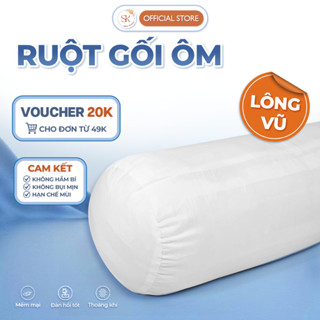 Ruột Gối Ôm Lông Vũ Nhân Tạo SIKA HOUSE Size 35X100CM (Chưa bao gồm vỏ gối)