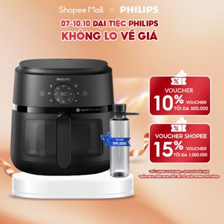 Nồi Chiên Không Dầu Điện Tử Philips NA230/00 6.2 lít |1700W | Cửa Sổ Kính, - Hàng Chính Hãng