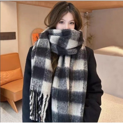 Khăn Quàng Cổ Len Dài Tua Rua KAHATS Choàng Cổ Bản To Giữ Ấm Mùa Đông Dày Dặn Style Hàn Quốc | BigBuy360 - bigbuy360.vn