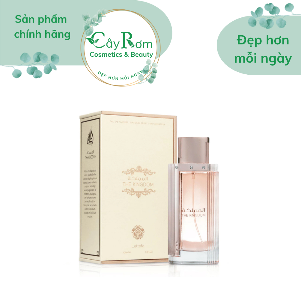[Lattafa 100ml] Nước hoa nữ Lattafa Kingdom For Women Nước Hoa Nữ Năng Động Tươi Mới 100ml