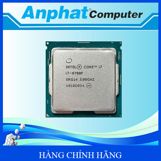 CPU Intel Core i7-9700F 8C/8T Hàng Box Chính Hãng(có sẵn Fan Zin) - Bảo hành 36 tháng
