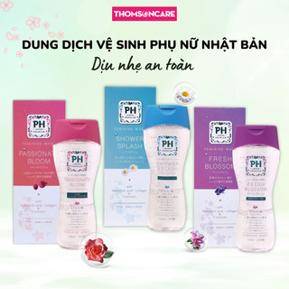 Dung dịch vệ sinh phụ nữ PH CARE 150ml Chính Hãng Nhật Bản Nhiều mùi hương - Làm sạch, Ngăn mùi