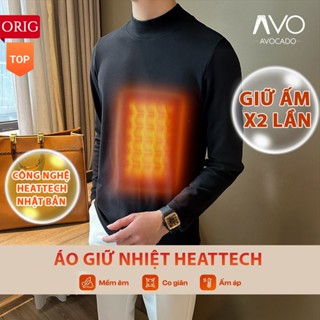 Áo Giữ Nhiệt Nam Nữ mùa đông Avocado Áo Thun Lót Nỉ Nam Dài Tay Cổ Cao Giữ Ấm cơ thể ko bai xù Thể Thao Cao Cấp Big Size