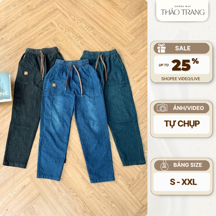 Quần Jean Nữ Cạp Cao Lưng Chun Co Giãn