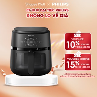 Nồi Chiên Không Dầu Điện Tử Philips NA220/00 4.2 lít |1500W| Cửa Sổ Kính, - Hàng Chính Hãng