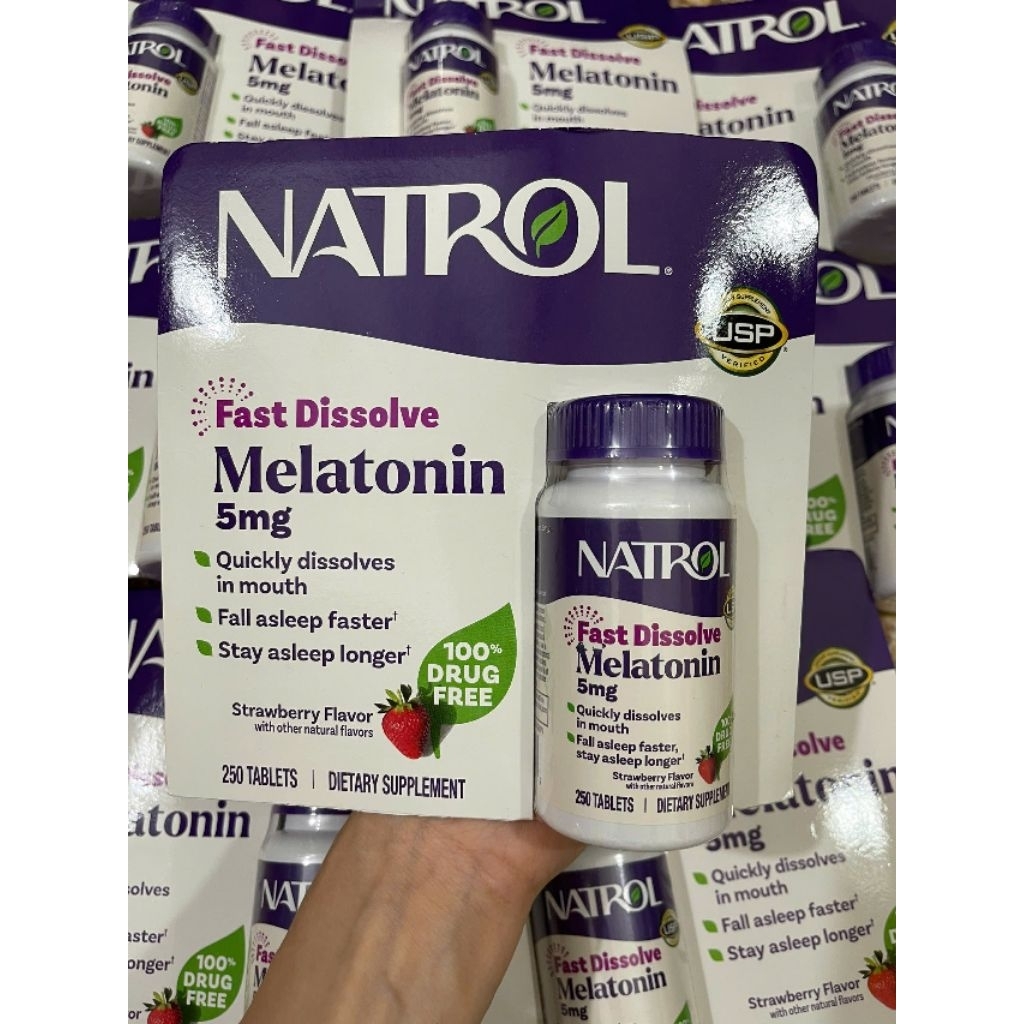 💁‍♀️ KẸO NGẬM NATROL BIOTIN SLEEP 5mg🙋‍♀️cho giấc ngủ ngon
