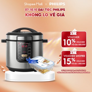 Nồi áp suất điện Philips HD2237/66 6 lít | 1190 - 1415W Hàng Chính Hãng