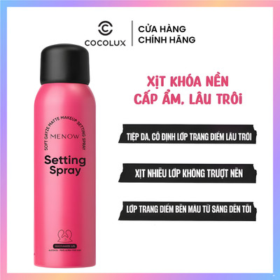 Xịt Khóa Nền Menow Soft Gayze Matte Makeup Setting Spray NỀN LÂU TRÔI CẤP ẨM HƠI THỞ SƯƠNG MÙ 100ml
