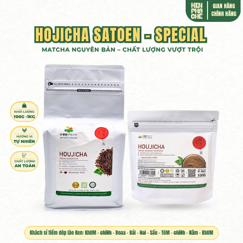 Bột Houjicha Satoen Speacial 100G-500G