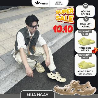 Dép Đúc YASSIA T-REX EVA Cao Cấp Siêu Nhẹ, Siêu Bền, Giày Dép Chống Trơn Trượt Đứng Đầu Xu Hướng