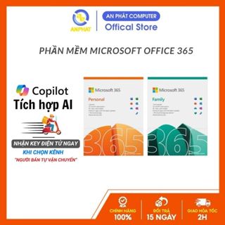 Phần mềm Microsoft Office 365 bản quyền (Tích hợp AI Copilot)