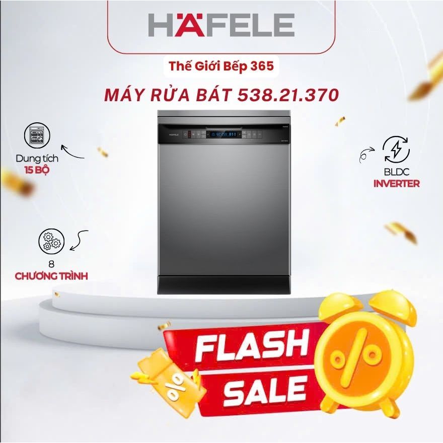 Máy Rửa Chén Độc Lập Hafele HDW-F6051S 538.21.370 - Công Nghệ Hiện Đại, Bảo Hành Chính Hãng