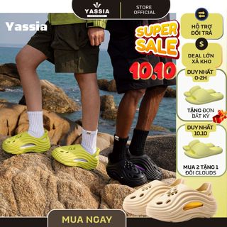 [HỎA TỐC HN] Dép Đúc EVA Alien YASSIA Foam Runner Đế Cao Chống Trơn Trượt Form Rộng Thoáng Khí Siêu Êm Đủ Màu Cá Tính