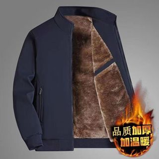 Áo khoác nam trung niên lót lông cho bố, áo khoác trung niên cho ông cho bố mẫu mới nhất 2025