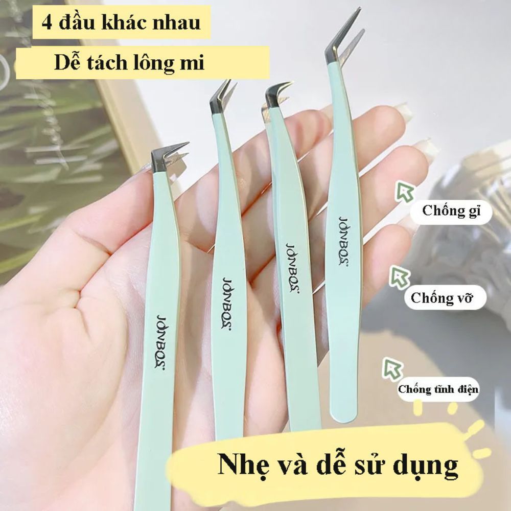 Ảnh 2 của Nhíp gắp lông mi BEABIAI không gỉ dài dễ sử dụng tiện lợi