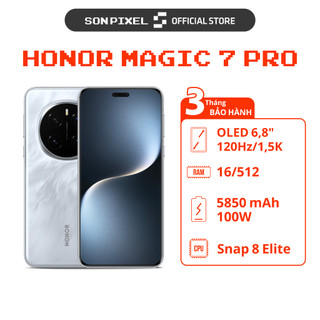  Điện Thoại Honor Magic 7 Pro Chip Snapdragon 8 Elite Ram 12 16GB. SonPixel 