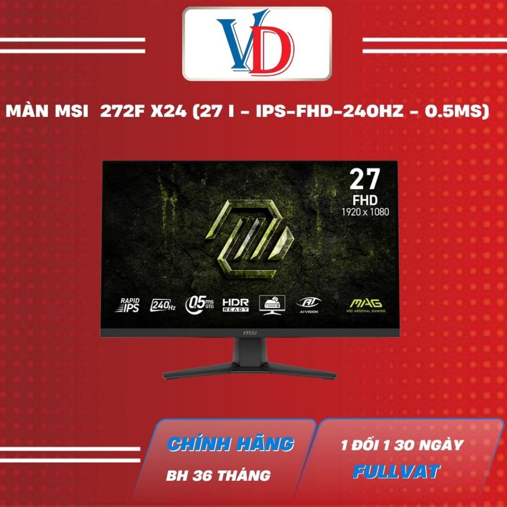 Màn Hình MSI MAG 272F (27 inch - IPS - FHD - 200Hz - 0.5ms)