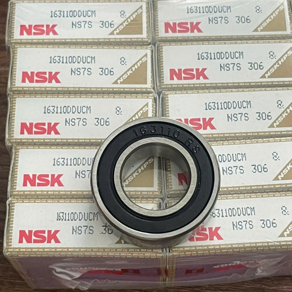 Vòng bi bạc đạn hạt tròn xe đạp 163110 (16x31x10) 173110 (17x31x10) nắp cao su DDU hãng NSK