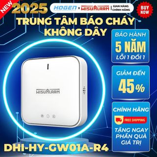 Trung tâm báo cháy không dây Dahua Wisualarm DHI-HY-GW01A-R4, Kết Nối Ethernet và Wifi, BH 24 Tháng
