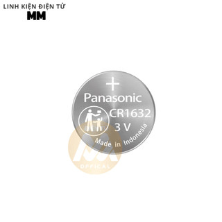 [1 vĩ 5 viên] Pin - Battery cmos CR1632 Panasonic 3V - Dùng cho các thiết bị điện tử