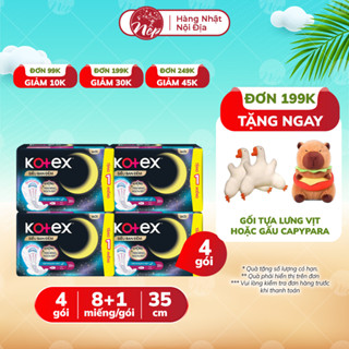 Lốc 4 BVS Kotex Siêu Ban Đêm 35cm 8+1 - nepshop1