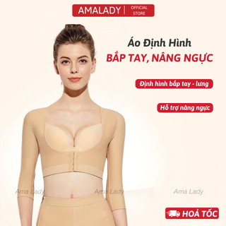  Áo Gen Nịt Định Hình Tay Lưng Xoài Sau Hút Mỡ Sau Sinh AmaLady Cao Câp 