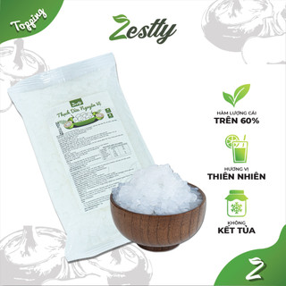  Thạch Dừa ZESTTY Nguyên Vị Làm Topping Nguyên Liệu Pha Chế Đồ Ăn Vặt Giá Sỉ  Bịch 1kg  