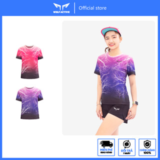 Áo Thun Chạy Bộ Nữ Wolf Active Winter Light 141, Chất Vải Wolf Active Nhẹ, Nhanh Khô, Tôn Dáng