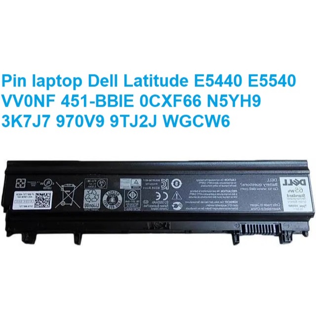 ⚡ Pin laptop Dell Latitude E5440 E5540 VV0NF 451-BBIE 0CXF66 N5YH9 3K7J7 970V9 9TJ2J WGCW6 65W