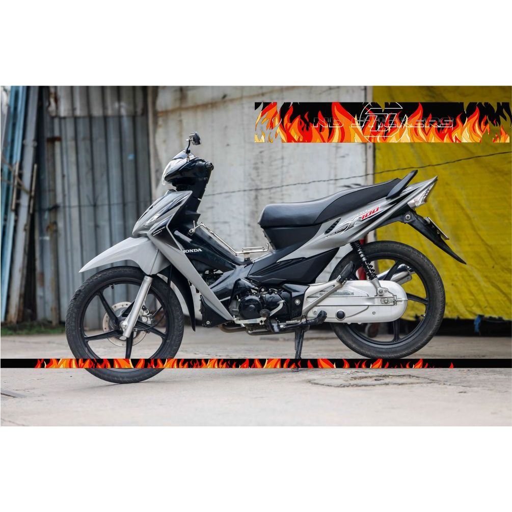 Tem Wave X 100 xám xi măng - đen HOT 2025