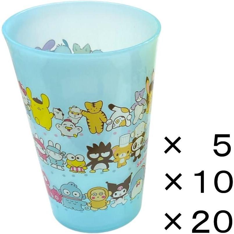 【Direct from Japan】Sanrio Characters (Blue) Plastic Cups, Plastic Tumblers, 8.4 (φ) cm, 12.5 (H)cm, 