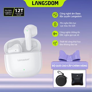 Tai Nghe Bluetooth Langdoms TN31, Âm bass 13mm, Pin tổng 20h, Bluetooth 5.4, Míc ENC nghe gọi rõ